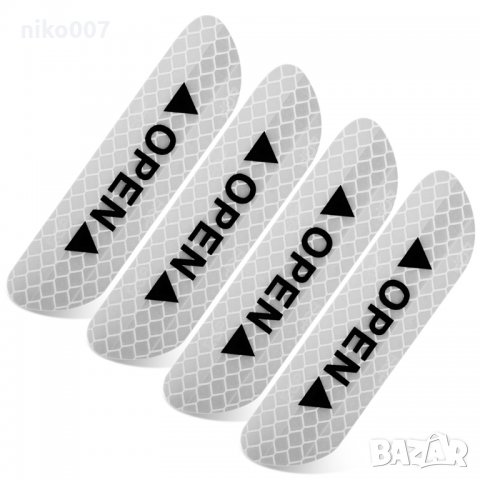 Предупредителен знак Нощна безопасност Стикер за врати за автомобил, снимка 3 - Аксесоари и консумативи - 29858873