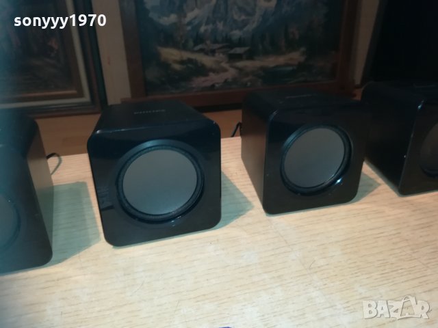 PHILIPS 5 бр тонколони 9х9х8см 1612201725, снимка 5 - Тонколони - 31142473