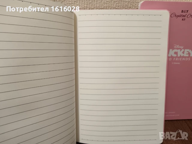 Комплект тефтер на Мини Маус с диамантени камъни на корицата., снимка 10 - Гоблени - 50676430