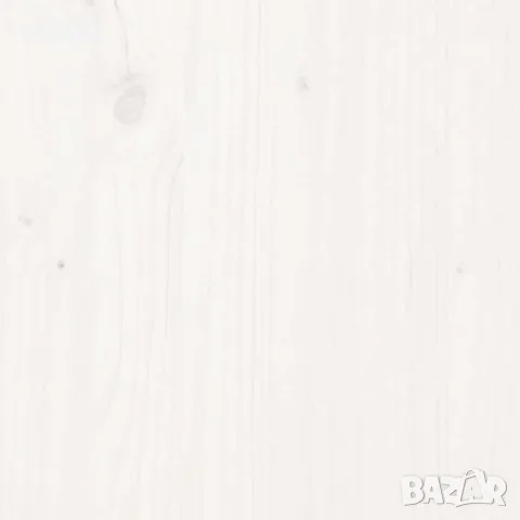 vidaXL ТВ шкаф, бял, 140x37x50 см, бор масив, снимка 8 - Шкафове - 56148012