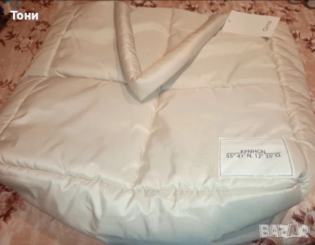 GINA Нова Голяма Плажна Чанта с Етикет 