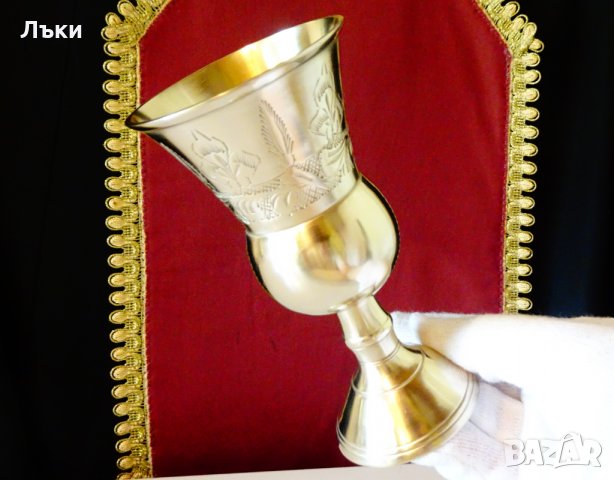 Бронзов бокал за вино,чаша за вино,шедьовър. , снимка 3 - Антикварни и старинни предмети - 30408141