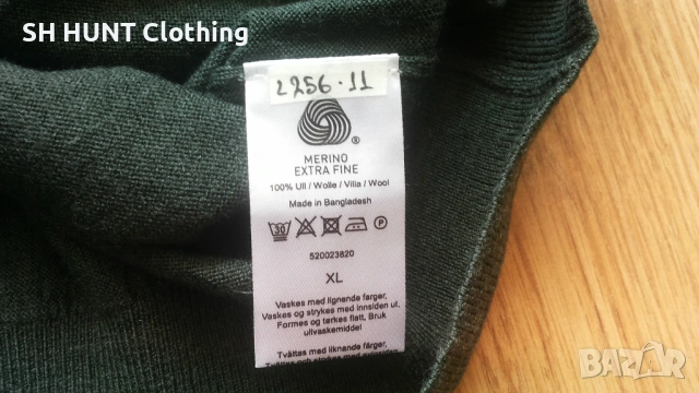 Dressmann 100% Extra Fine Merino Wool размер L / XL блуза 100% Мерино вълна - 1935, снимка 8 - Екипировка - 53192491