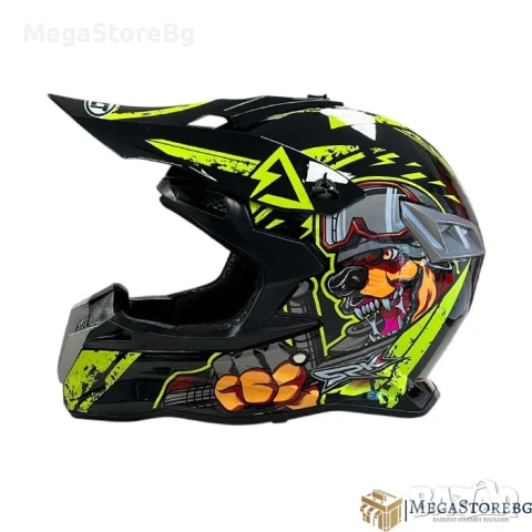 Кросова каска 188 - размер S - Black/Yellow, снимка 6 - Аксесоари и консумативи - 50527225