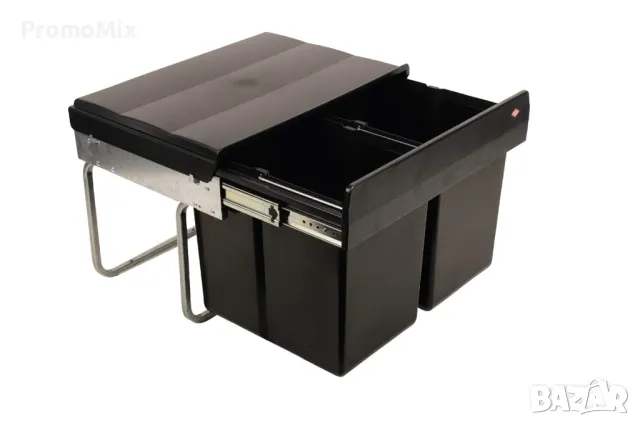 Кош за отпадъци Wesco 280150 30л За вграждане кош за боклук разделно събиране 2 отделения, снимка 4 - Други стоки за дома - 49008991