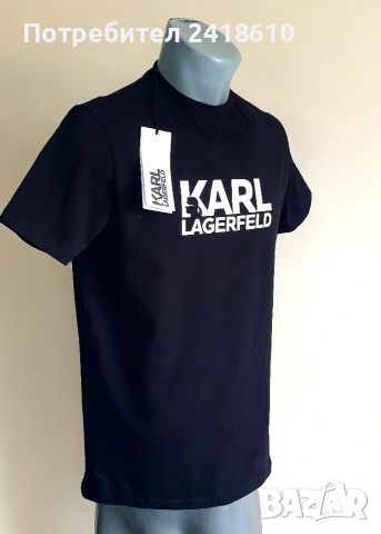 Karl Lagerfeld Stretch Cotton Mens Size S НОВО! ОРИГИНАЛ! Мъжка Тениска!, снимка 8 - Тениски - 53949455