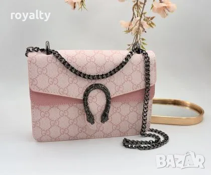 Gucci Нова Розова Дамска Чанта Гучи 