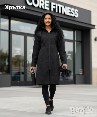 Lululemon Apres Yoga - Оригинално дамско софтшел яке размер 4 / XS, снимка 5 - Якета - 51608376