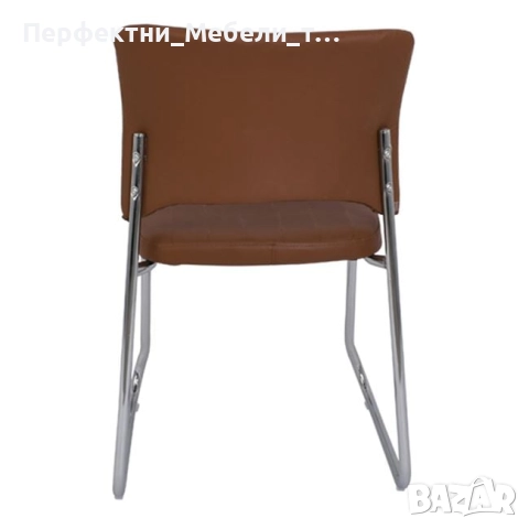 Икономични посетителски офис столове -хромирана конструкция,еко кожа, снимка 6 - Столове за офис - 51958720