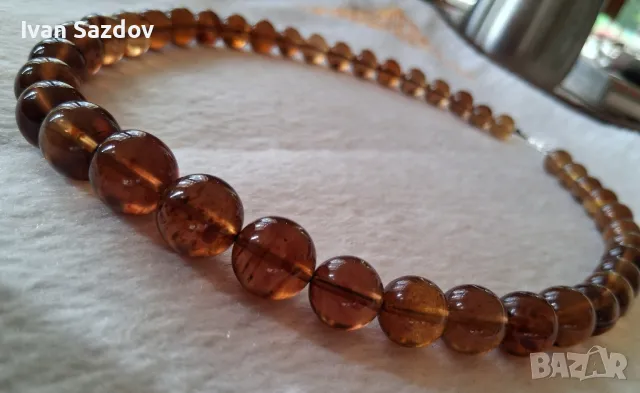 Кехлибарена огърлица ✨️ПЕРЛИ✨️, снимка 4 - Колиета, медальони, синджири - 50188855