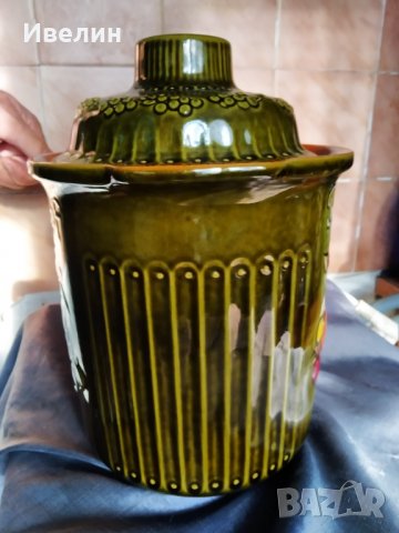 стар керамичен съд за сухи плодове, снимка 3 - Антикварни и старинни предмети - 30587621