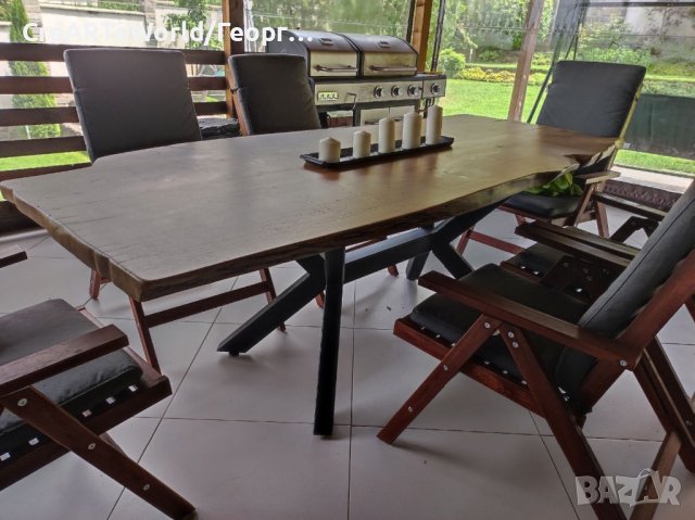 Трапезна маса масив Скандинавски стил / Рустик стил, снимка 3 - Маси - 30484633