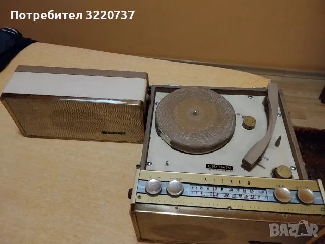 стар Японски радио грамофон CROWN., снимка 12 - Грамофони - 55743063