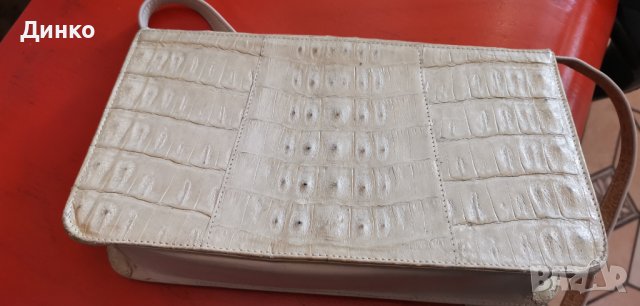 Луксозна дамска чанта от истинска крокодилска кожа винтидж., снимка 6 - Чанти - 39802098