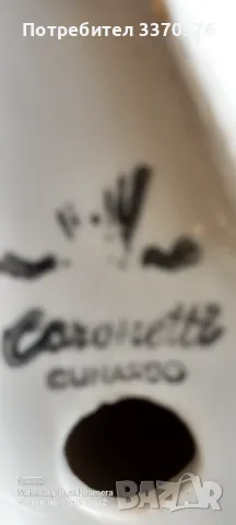 Ръчно, рисувана порцеланова бутилка-Италия, снимка 5 - Колекции - 49630842