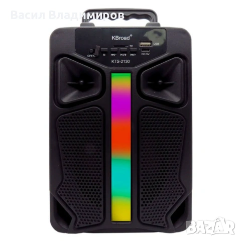 Bluetooth караоке колонка KTS-2130, снимка 2 - Bluetooth тонколони - 53026206