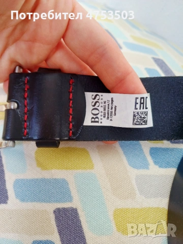 Мъжки колан Hugo Boss естествена кожа , снимка 3 - Колани - 54325295