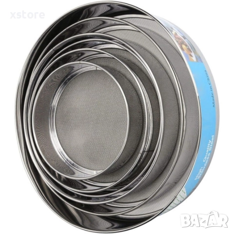 Комплект от 6 броя сита от неръждаема стомана, снимка 3 - Други - 52699529