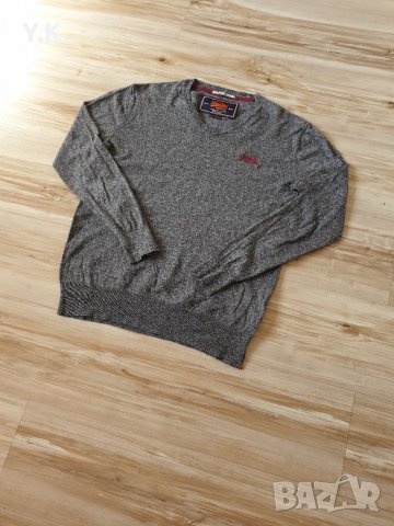 Оригинален мъжки пуловер SuperDry, снимка 2 - Пуловери - 32049133