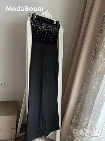 Черен дамски гащеризон 