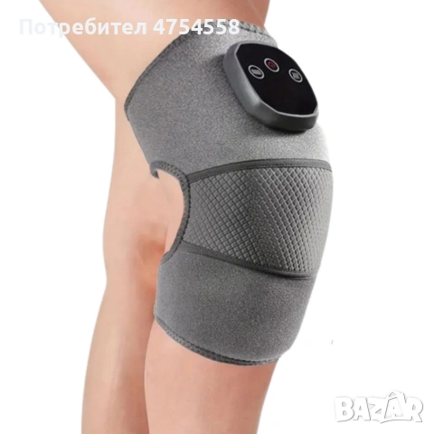 Масажор за коляно с нагряване и вибрации – облекчение при болка, артрит и натоварване, снимка 3 - Масажори - 54117525