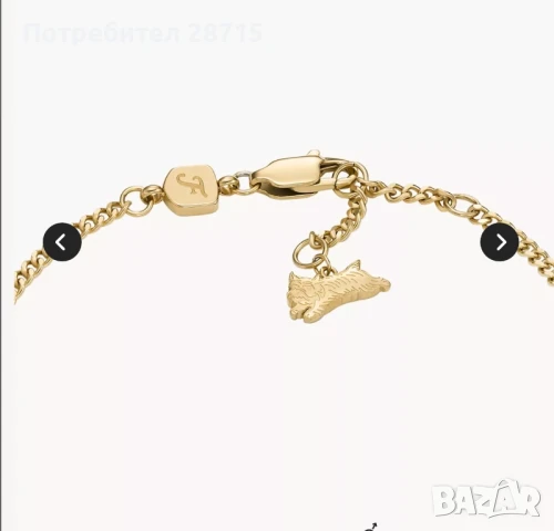 Гривна с висящи талисмани „Магьосникът от Оз“ x Fossil Special-Edition, снимка 5 - Гривни - 51083723