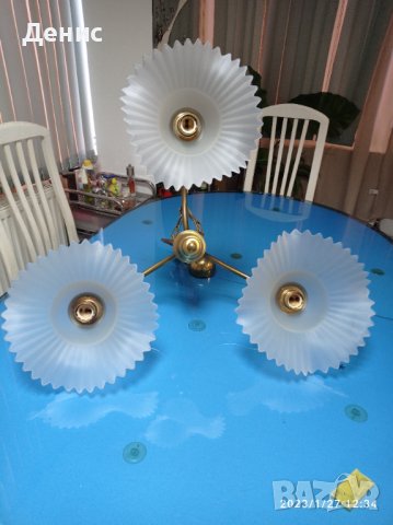 месингов немски полилей 8240, снимка 3 - Полилеи - 39476692