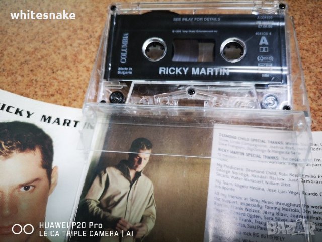 RICKY MARTIN * 1999,Sony Music Entertainment / Оригинална аудио касета , снимка 5 - Аудио касети - 30976982