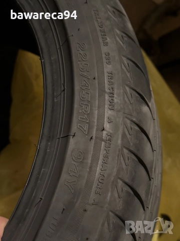 Летни гуми Firestone 225/45R17, снимка 5 - Гуми и джанти - 56038787