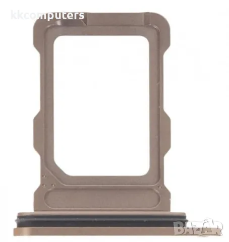 SIM Държач за iPhone 16 Pro 6.3 / Златен Баркод : 483929