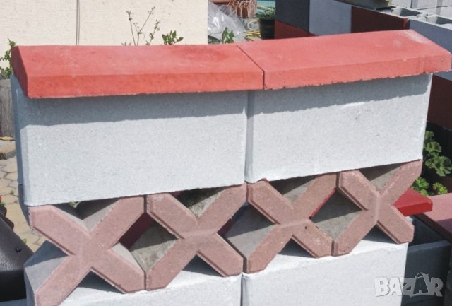 Декоративни БЛОКЧЕТА бетонни модел "ХИКС" за зидане на ограда --КАПАЦИ за ограда от блокчета., снимка 9 - Строителни материали - 42099636