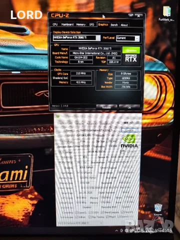 Видеокарта RTX 3060Ti 8GB Msi Gaming X, снимка 10 - Видеокарти - 55855131