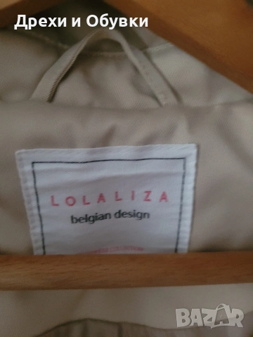 Нов тренч манто в бежов цвят със сваляща качулка , снимка 12 - Палта, манта - 54091797