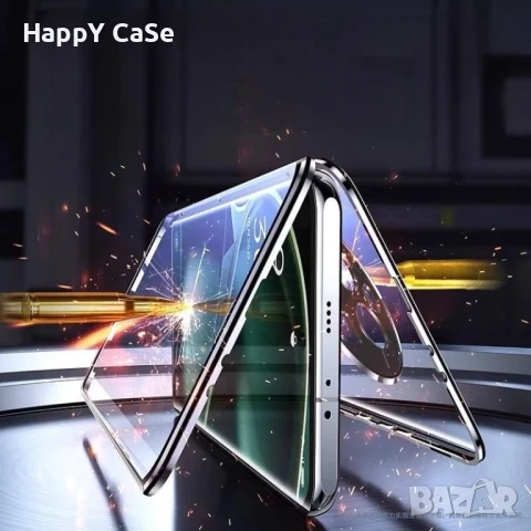 Honor 400 / 400 Pro / 400 Lite / Двоен 360 магнитен кейс калъф с камера протектор, снимка 4 - Калъфи, кейсове - 50739457