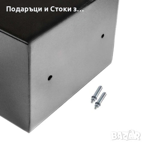 Електронен сейф с кодова клавиатура и резервен механичен ключ – 4.6L, включени батерии и монтажни бо, снимка 6 - Сейфове и каси - 53238249