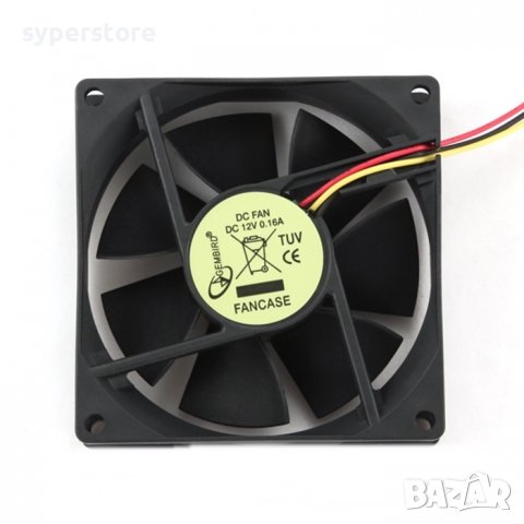 Вентилатор 80х80х10mm, FAN 8cm w/3P connector, SS300309