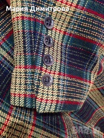 Модерно карирано сако Вълна, снимка 9 - Сака - 38948596