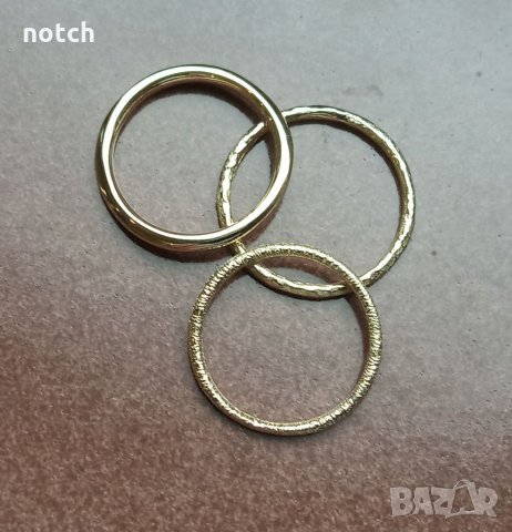 Златни халки, снимка 2 - Пръстени - 34952041