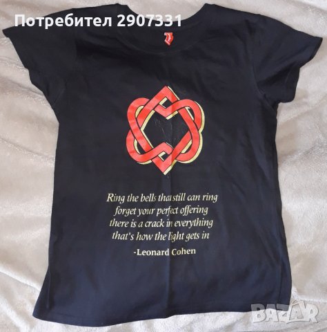 Тениска потник Leonard Cohen. Tour 2008, снимка 1