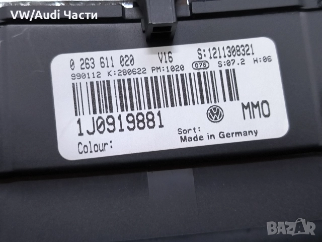 Километраж табло за Голф 4 Бора VW Golf 4 Bora 1J0919881, снимка 3 - Части - 52796076