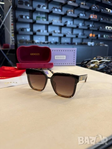 очила с черен обикновен калъф и ув защита gucci , снимка 4 - Слънчеви и диоптрични очила - 50843714