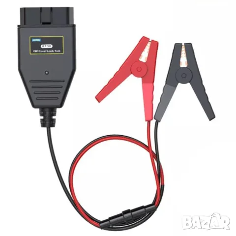 OBD2 кабел за запазване на автомобилната памет с щипки и LED