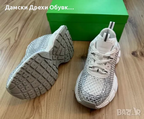 Дамски бели маратонки по модел на Balenciaga, снимка 5 - Маратонки - 55144653