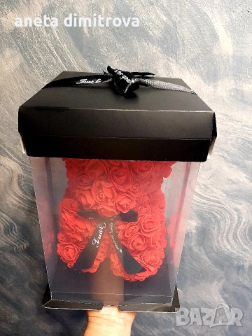 Мече от рози , снимка 2 - Романтични подаръци - 53053698