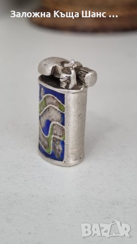 Сребърна интериорна запалка , снимка 4 - Други ценни предмети - 44445861