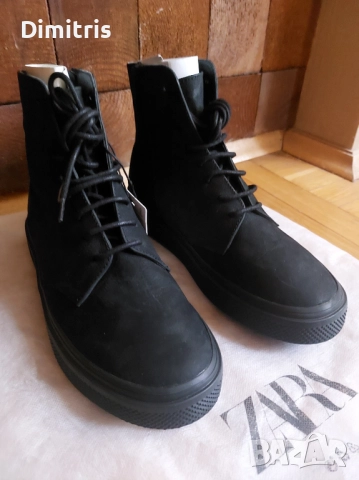  Високи кожени кецове, снимка 4 - Кецове - 52778155