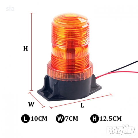 Сигнална лампа 2058 - 30 диода 12-30V, снимка 5 - Аксесоари и консумативи - 33893675