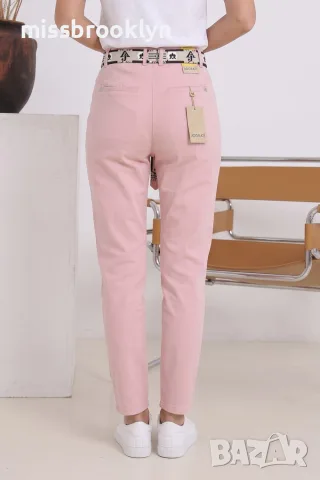 Панталон “Pink MomFit Adorati” – светло розов панталон с колан арт.8032, снимка 2 - Панталони - 55821244