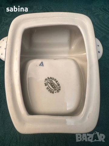 Ваза телефон-пепелник Гжел, нови, снимка 8 - Антикварни и старинни предмети - 52885171