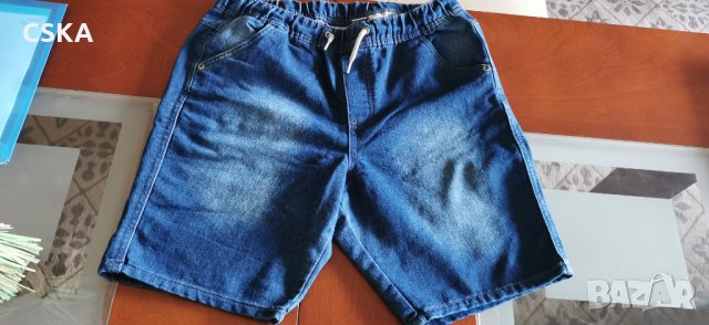 Къси дънкови панталони за момче 164 см., снимка 1 - Детски къси панталони - 37544338